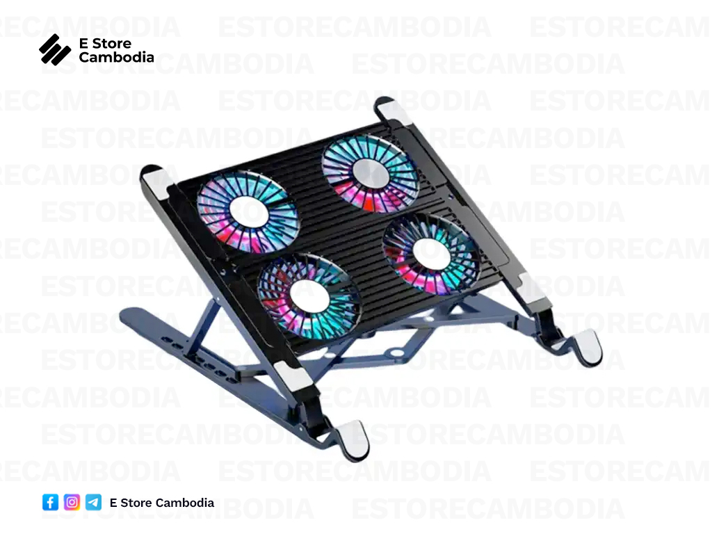 Laptop stand 4 fan plastic